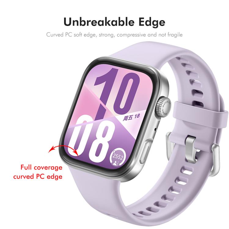 For Huawei Watch Fit 4 5pcs ENKAY 3D Full Coverage Soft PC Edge PMMA HD Screen Film