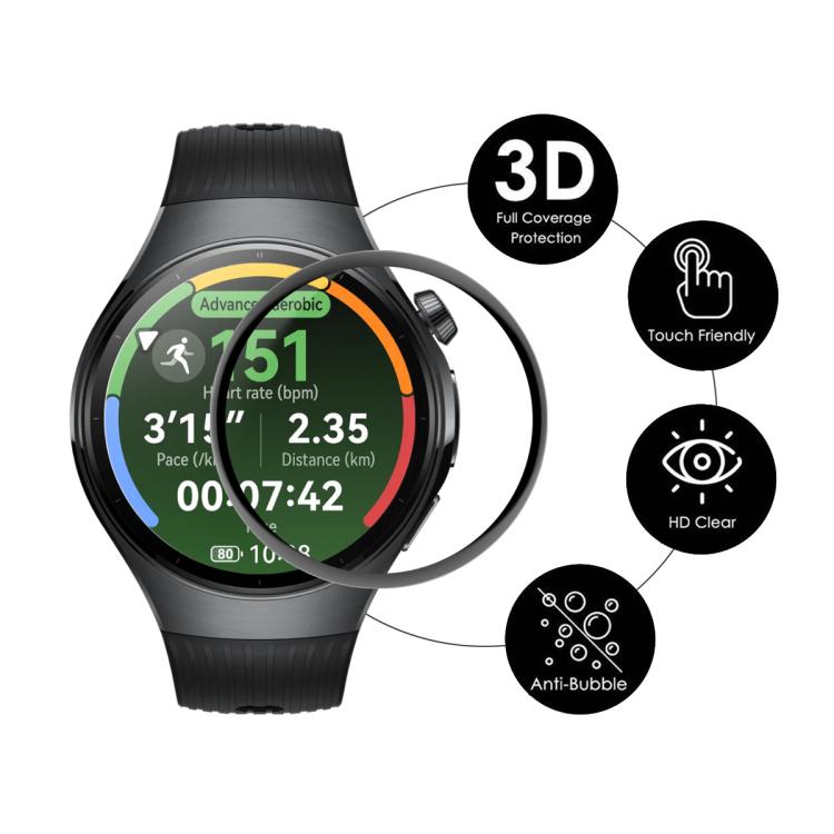 For Huawei Watch 5 42mm 5pcs ENKAY 3D Full Coverage Soft PC Edge PMMA HD Screen Film