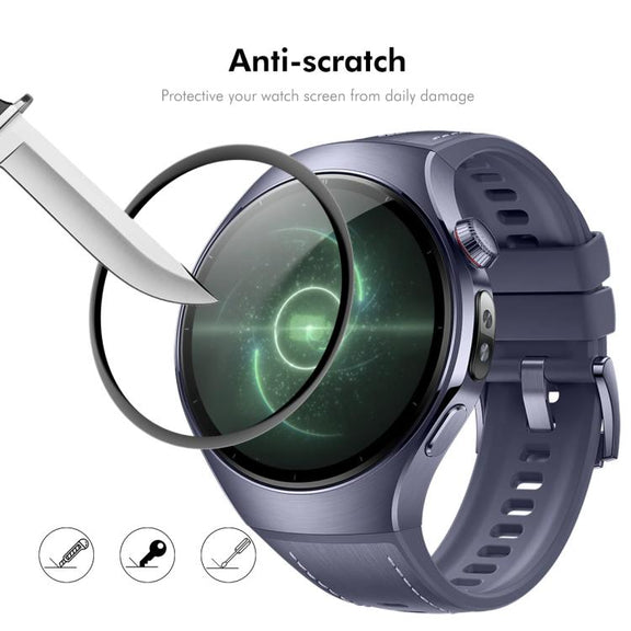 For Huawei Watch 5 42mm 5pcs ENKAY 3D Full Coverage Soft PC Edge PMMA HD Screen Film