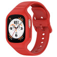 For Honor Watch 4 Integrated Fully Enclosed Silicone Watch Band(Red) - Watch Bands by PMC TechLife | Online Shopping South Africa | PMC TechLife