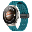 For Huawei Watch 4 Pro 22mm Folding Magnetic Clasp Silicone Watch Band(Hidden Green) - Watch Bands by PMC TechLife | Online Shopping South Africa | PMC TechLife
