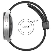 For Huawei Watch 4 Pro 22mm Folding Magnetic Clasp Silicone Watch Band(Hidden Green)