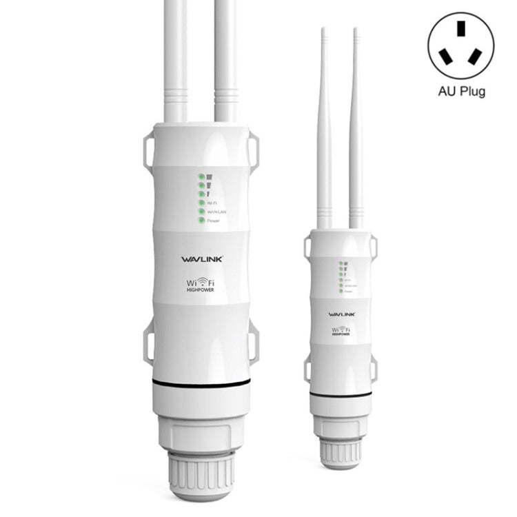 WAVLINK WN570HA1 Weatherproof 2.4+5GHz 600Mbps Outdoor WiFi Range Router Extender, Plug:AU Plug