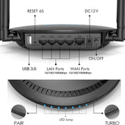 WAVLINK WN531P3 WAN / LAN Port Signal Booster Wireless Repeater AC1200 Wireless Routers, Plug:EU Plug
