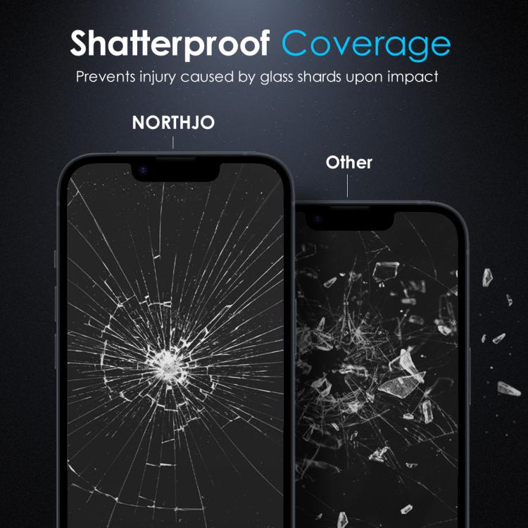 For iPhone 16e NORTHJO A++ Screen Protector Tempered Glass Film(Clear)
