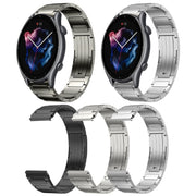 For Amazfit GTR 3 22mm I-Shaped Titanium Alloy Watch Band(Black)