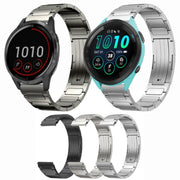 For Garmin Vivoactive 4 22mm I-Shaped Titanium Alloy Watch Band(Sliver)
