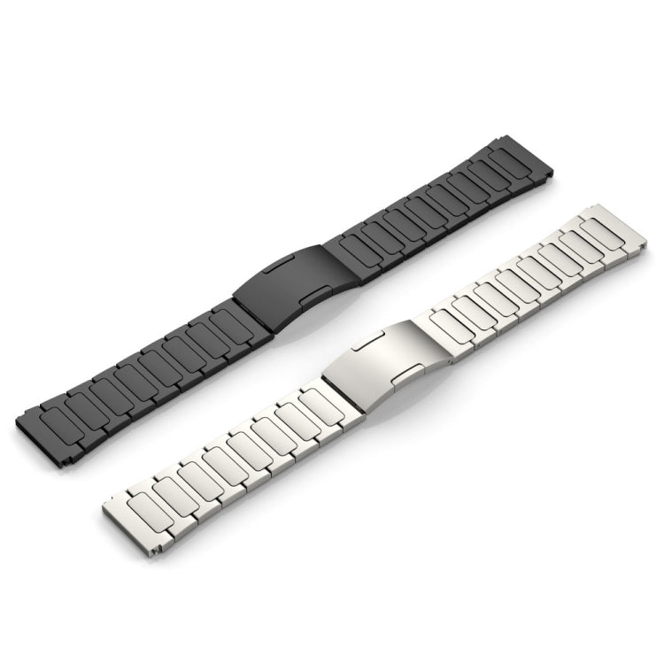 For Garmin Venu 2 22mm I-Shaped Titanium Alloy Watch Band(Black)