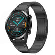 For Huawei GT2 46mm 22mm I-Shaped Titanium Alloy Watch Band(Black) - Watch Bands by PMC TechLife | Online Shopping South Africa | PMC TechLife