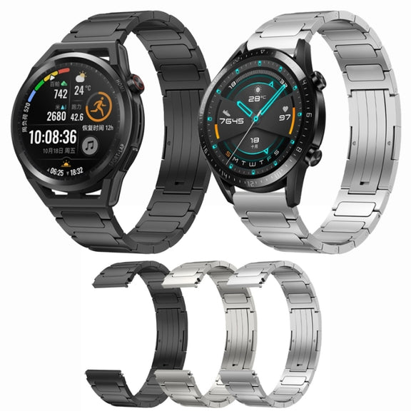 For Huawei Watch 3 Pro New 22mm I-Shaped Titanium Alloy Watch Band(Sliver)