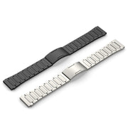 For Huawei GT2 46mm 22mm I-Shaped Titanium Alloy Watch Band(Black)