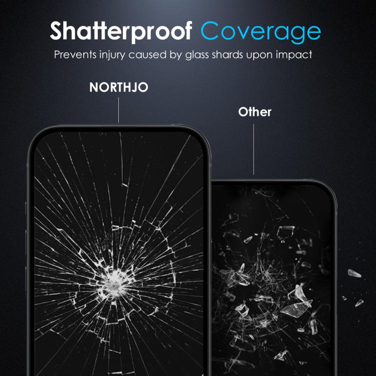 For iPhone 16 Pro NORTHJO A++ 0.3mm 28 Degree Privacy Screen Tempered Glass Film