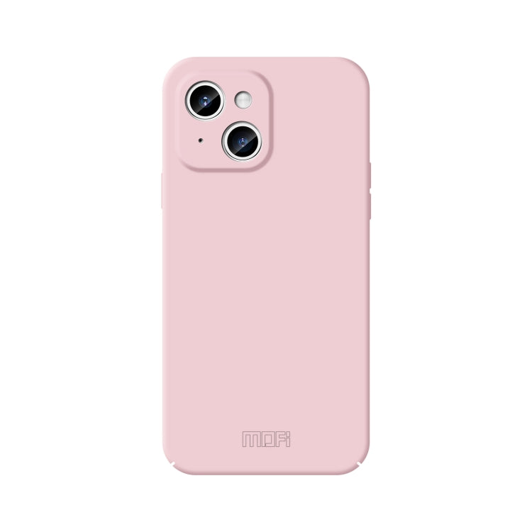 For iPhone 15 MOFI Qin Series Skin Feel All-inclusive PC Phone Case(Pink)