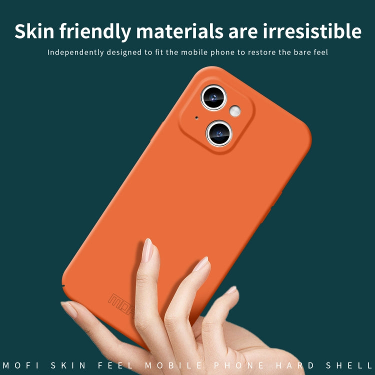 For iPhone 14 MOFI Qin Series Skin Feel All-inclusive PC Phone Case(Pink)