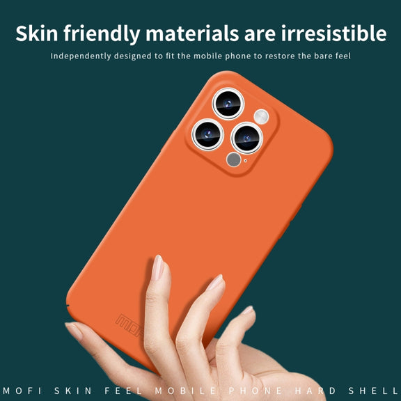 For iPhone 14 Pro MOFI Qin Series Skin Feel All-inclusive PC Phone Case(Pink)