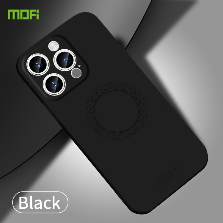 For iPhone 15 Pro Max MOFI Qin Series Skin Feel All-inclusive Silicone Phone Case(Blue)