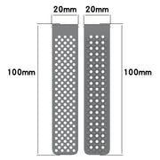 For Garmin Forerunner 245 20mm Holes Breathable 3D Dots Silicone Watch Band(Lime Green)