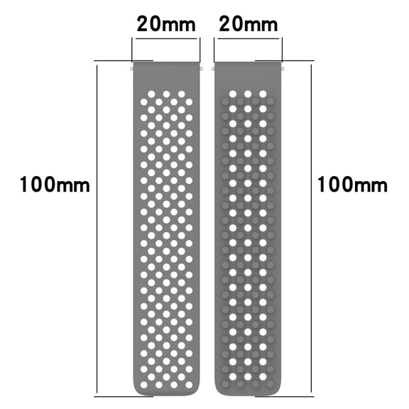 For Garmin Forerunner 245 20mm Holes Breathable 3D Dots Silicone Watch Band(Lime Green)