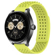 For Huawei Watch Buds 22mm Holes Breathable 3D Dots Silicone Watch Band(Lime Green) - Watch Bands by PMC TechLife | Online Shopping South Africa | PMC TechLife
