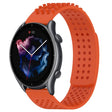 For Amazfit GTR 3 Pro 22mm Holes Breathable 3D Dots Silicone Watch Band(Orange) - free shipping - PMC TechLife - Order now!