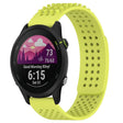 For Garmin Forerunner 255 22mm Holes Breathable 3D Dots Silicone Watch Band(Lime Green) - Watch Bands by PMC TechLife | Online Shopping South Africa | PMC TechLife