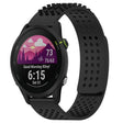 For Garmin Forerunner 255 Music 22mm Holes Breathable 3D Dots Silicone Watch Band(Black) - Watch Bands by PMC TechLife | Online Shopping South Africa | PMC TechLife