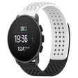 For SUUNTO 9 Peak Pro 22mm Holes Breathable 3D Dots Silicone Watch Band(White+Black) -  by PMC TechLife | Online Shopping South Africa | PMC TechLife