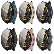 For Garmin Venu 3 PC + Tempered Film Integrated Watch Protective Case(Pink)
