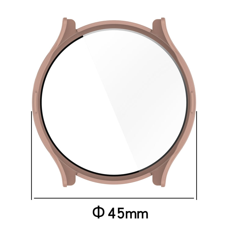 For Garmin Venu 3 PC + Tempered Film Integrated Watch Protective Case(Pink)
