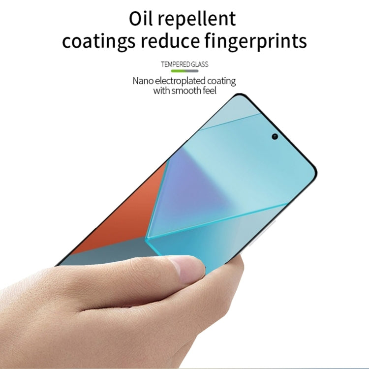 For Redmi Note 13 / Note 13 Pro MOFI 9H 3D Explosion-proof Tempered Glass Film(Black)