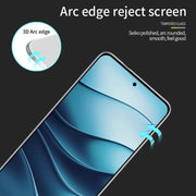 For Xiaomi Redmi Note 14 MOFI 9H 3D Explosion-proof Tempered Glass Film(Black)