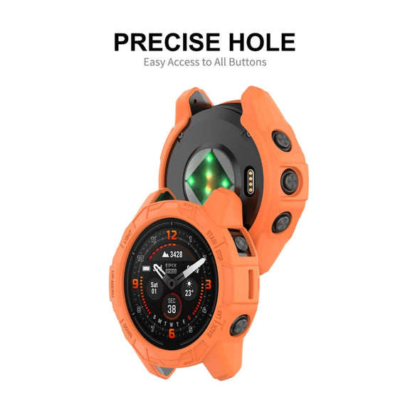 For Garmin Epix Pro 47mm / Fenix 7 / 7 Pro ENKAY Hat-Prince TPU Armor Designed Watch Protective Case(Beige)