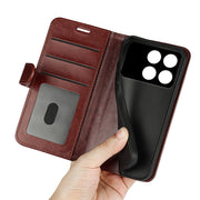 For Xiaomi Redmi K70 R64 Texture Horizontal Flip Leather Phone Case(Brown)