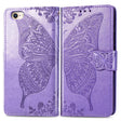 For iPhone 16e Butterfly Love Flower Embossed Leather Phone Case(Lavender) - free shipping - PMC TechLife - Order now!