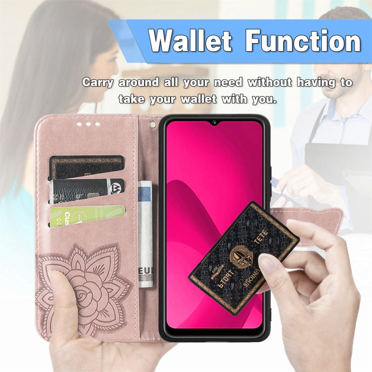 For iPhone 16e Butterfly Love Flower Embossed Leather Phone Case(Lavender)