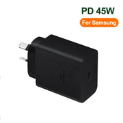 M135 PPS / PD 45W USB-C / Type-C Port Fast Charger, AU Plug(Black)