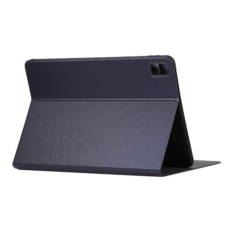 For Redmi Pad SE 11.0 ENKAY Leather Stand Smart Tablet Case(Cyan)