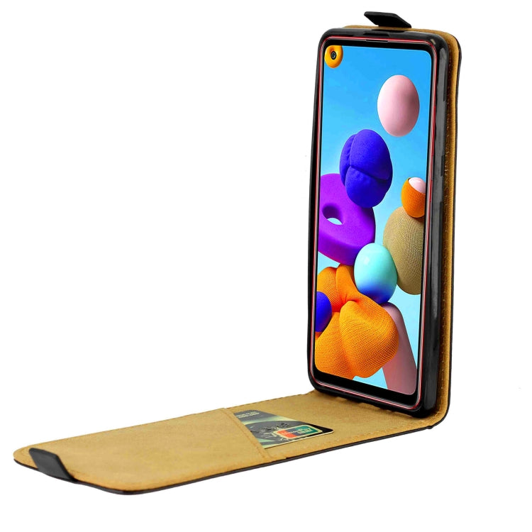 For iPhone 16 Vertical Flip Leather Phone Case with Card Slot(Black)