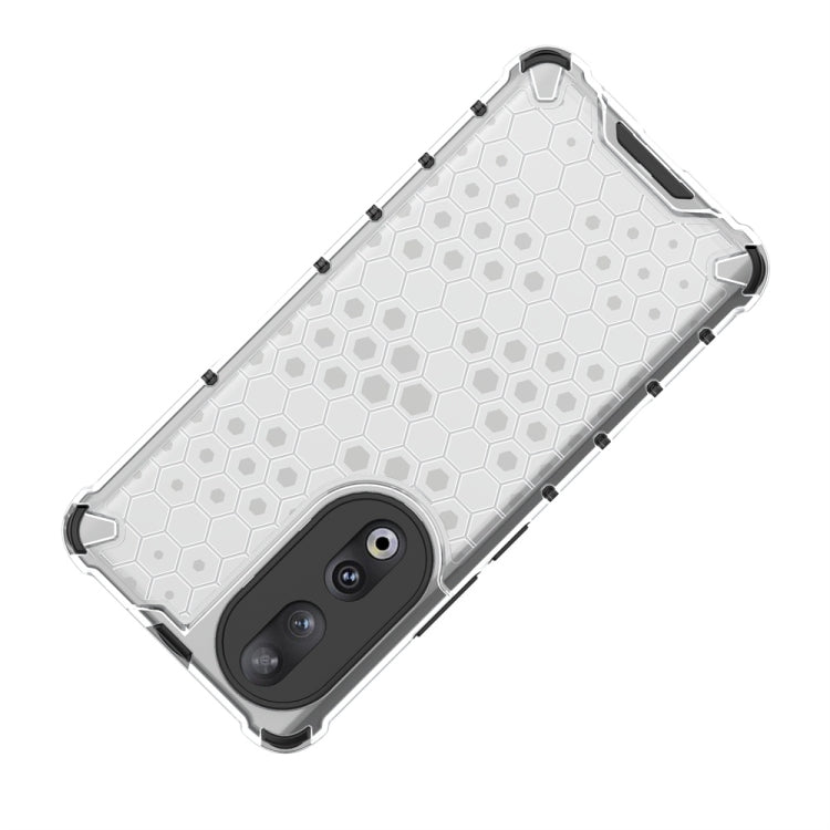 For Honor 90 Shockproof Honeycomb Phone Case(White)