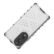 For Honor 90 Shockproof Honeycomb Phone Case(White)