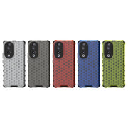 For Honor 90 Shockproof Honeycomb Phone Case(White)