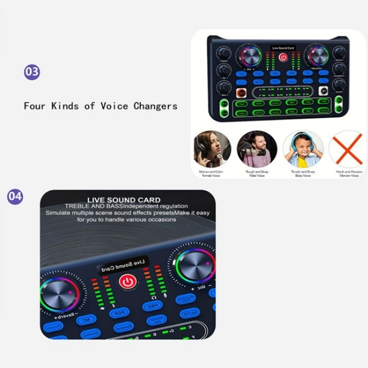 X60 Sound Card Console Desk System Sound Card Mixer