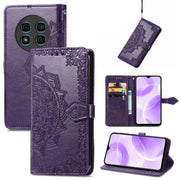 For Ulefone Note 15 Mandala Flower Embossed Leather Phone Case(Purple)
