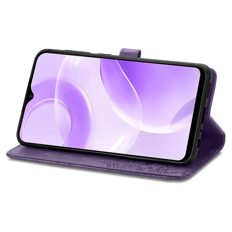 For Ulefone Note 15 Mandala Flower Embossed Leather Phone Case(Purple)