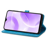 For Ulefone Note 15 Mandala Flower Embossed Leather Phone Case(Blue)