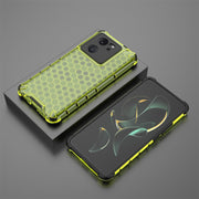 For Redmi K60 Ultra Shockproof Honeycomb Phone Case(Green)