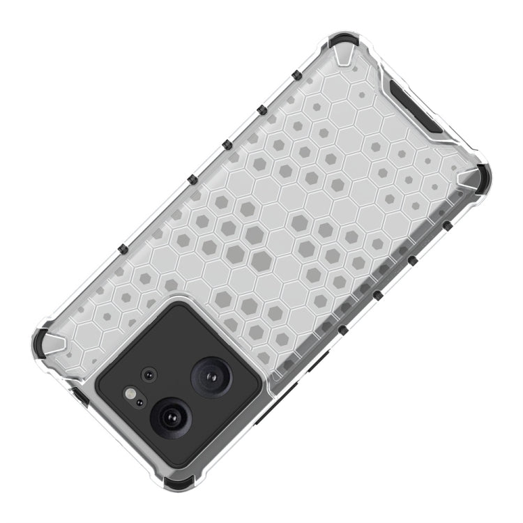 For Redmi K60 Ultra Shockproof Honeycomb Phone Case(Green)