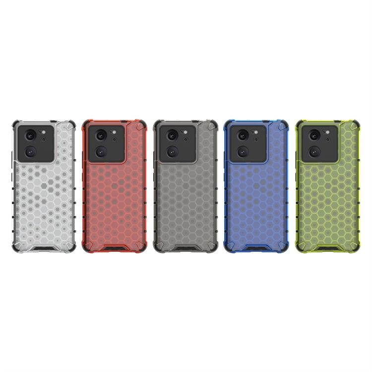 For Redmi K60 Ultra Shockproof Honeycomb Phone Case(Green)