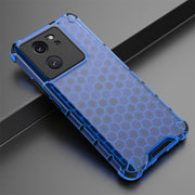 For Xiaomi 13T Shockproof Honeycomb Phone Case(Blue)