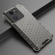 For Xiaomi 13T Pro Shockproof Honeycomb Phone Case(Black)